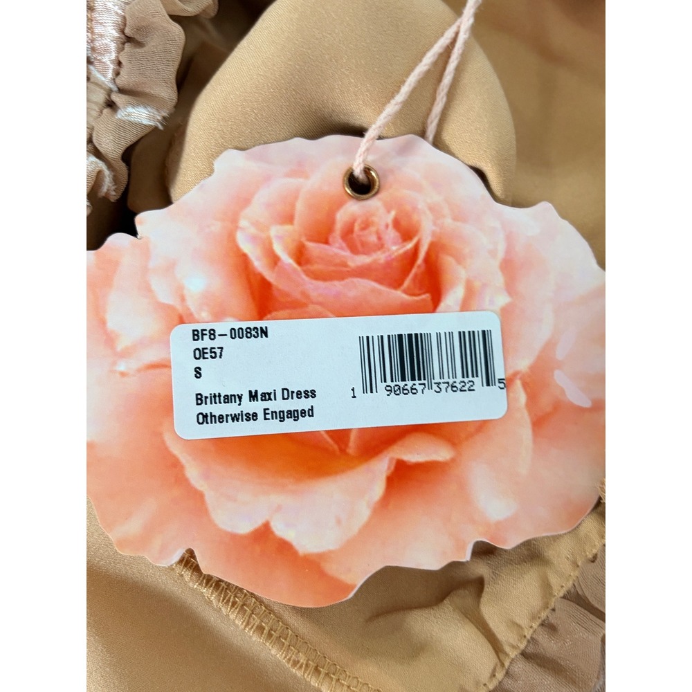 Show Me Your Mumu Brittany Maxi Dress Womens S Peach Floral Otherwise Engaged - Picture 13 of 16